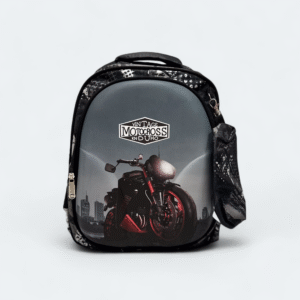 Motocross bike and Monster truck design Backpack , Primary School Bag for kids “boys only"