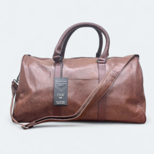 Premium Artificial Leather chocolate Duffle Bag for Single Person