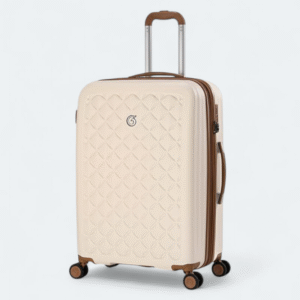 Goby London Ocean GB-3603 Hardshell Suitcase With Authentic TSA Lock Cream Color