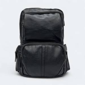 Super Artificial Leather collection Laptop Backpack . Model - 15302 Black