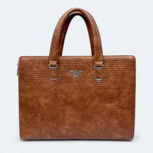 Armani Premium Office & Business Artificial Leather Bag Brown