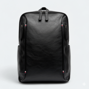 High Quality Artificial Leather Laptop Backpack 1560 Black