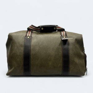 Classic Artificial Leather Weekend Travel Bag 3381 Green