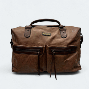 Oversized Durable Artificial Leather Travel Bag 121 Chocolate