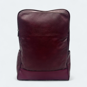 Modern Artificial Leather Backpack 3511 Meroon