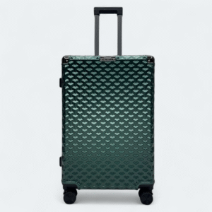 Premium Hard Shell Luggage Strong , Glossy Patty Green