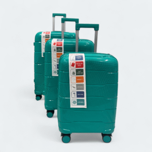 Lightweight Premium Quality PP Luggage Spinner Wheels M6910 Teal Green