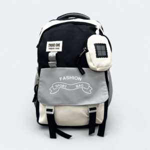 Polyester Fabric Imported School Bag With Laptop Chamber SCB 110 Black